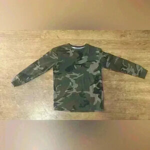 Boys Green Camo Long Sleeve Shirt Size XL (14-16) - Old Navy
